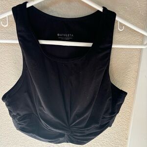 Athleta Black Twist Front Tank Top